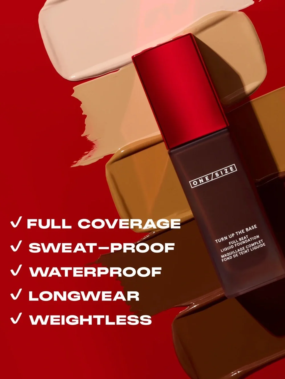 ONE/SIZE BY PATRICK STARRR TURN UP THE BASE FULL BEAT LIQUID FOUNDATION;—FAIR 40